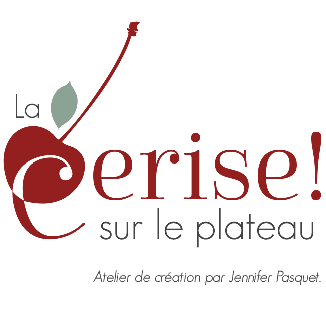 Logo de La Cerise ! Sur le Plateau, l'atelier de création de Jennifer Pasquet depuis 2008